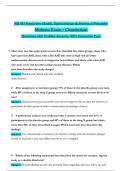 NR 503 Population Health, Epidemiology & Statistical Principles Midterm Exam – Chamberlain (Latest 2025 / 2026): Actual Questions with Verified Answers