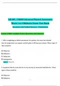 NR 509 / NR509 Advanced Physical Assessment Week 1 to 4 Midterm Exam Test Bank (Latest 2025 / 2026): Actual Questions with Verified Answers