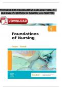 Test Bank - Foundations and Adult Health Nursing 9th Edition by Cooper