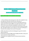 NR 509 / NR509 Advanced Physical Assessment Final Exam  (Latest 2025 / 2026): Actual Questions with Verified Answers