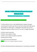 NR 509 / NR509 Advanced Physical Assessment Midterm Exam  (Latest 2025 / 2026): Actual Questions with Verified Answers