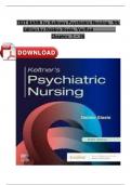 TEST BANK For Keltners Psychiatric Nursing, 9th Edition By Debbie Steele, Verified Chapters 1 - 36, Fully Covered Complete Newest Version