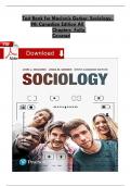 Test Bank for Macionis Gerber, Sociology, 9th Canadian Edition All Chapters Complete Latest Newest Version