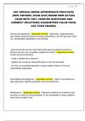DCF SPECIAL NEEDS APPROPRIATE PRACTICES (SNP) ESPANOL EXAM 2025| BRAND NEW ACTUAL  EXAM WITH 100% VERIFIED QUESTIONS AND  CORRECT SOLUTIONS| GUARANTEED VALUE PACK|  ACE YOUR GRADES.