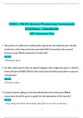 NR565 / NR 565 Advanced Pharmacology Fundamentals Final Exam - Chamberlain (Latest 2025 / 2026): Actual Questions with Verified Answers