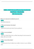 NR565 / NR 565 Advanced Pharmacology Fundamentals Final Exam - Chamberlain (Latest 2025 / 2026): Actual Questions with Verified Answers