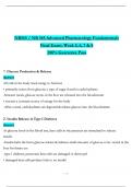 NR565 / NR 565 Advanced Pharmacology Fundamentals Final Exam: Week 5, 6, 7 & 8 (Latest 2025 / 2026): Actual Questions with Verified Answers