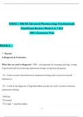  NR565 / NR 565 Advanced Pharmacology Fundamentals Final Exam Review: Week 5, 6, 7 & 8 (Latest 2025 / 2026): Actual Questions with Verified Answers