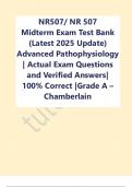 NR 507 Midterm Exam Test Bank (Latest 2025 Update)