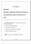 BHA4104 Strategic Leadership & Workforce Planning Comprehensive Finals Test (Qns & Ans) 2025