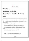 BHA2002 Evolution of HC Delivery Comprehensive Finals Test (Qns & Ans) 2025.