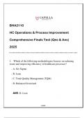 BHA2110 HC Operations & Process Improvement Comprehensive Finals Test (Qns & Ans) 2025.