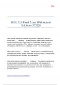 BIOL 318 Final Exam With Actual Solution (2025)!!