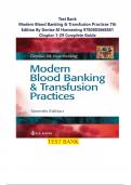 Test Bank for Modern Blood Banking & Transfusion Practices, 7th Edition By Denise M Harmening| Complete Guide Chapter 1-29