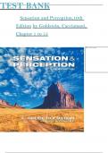 Test Bank For Sensation and Perception 11th Edition by E. Bruce Goldstein, Laura Cacciamani ISBN 978-0357446478 All Chapters Complete 9781305580299 Guide A+ Latest Newest Edition Instant Download PDF