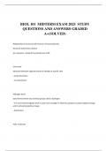 BIOL 101  MIDTERM EXAM 2025  STUDY QUESTIONS AND ANSWERS GRADED A+(SOLVED)