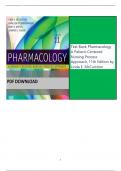 Test Bank Pharmacology A Patient-Centered Nursing Process Approach, 11th Edition by Linda E. McCuistion |All Chapters[Grade A+]