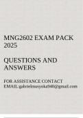 MNG2602 Exam pack 2025(Contemporary Management Issues)