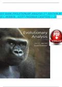 TEST BANK FOR Evolutionary Analysis 5th Edition by Jon Herron & Scott Freeman |ISBN: 9780321616678| Guide A+