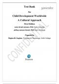 Test Bank For Child Development Worldwide A Cultural Approach First Edition Lene Arnett Jensen Jeffrey Jensen Arnett||ALL  CHAPTERS||QUESTIONS WITH 100% VERIFIED ANSWERS.||guaranteed PASS!