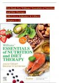 Test Bank For Williams' Essentials of Nutrition and Diet Therapy, 13th Edition Schlenker & Gilbert Chapter 1 - 25. 2025 Version