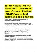 15 HR Naional USPAP 2020-2021, USPAP 15-Hour Course, 15-Hour USPAP Course test questions and answers|GUARANTEED SUCCESS