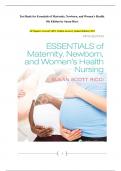 Test Bank for Essentials of Maternity, Newborn, and Women's Health. 5th Edition by Susan Ricci All Chapters Covered|| 100% Verified Answers|| Updated Edition|| 2025