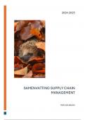 Samenvatting Supply chain management HIR - major productie en logistiek (15/20)