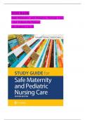 Test Bank - Safe Maternity and Pediatric Nursing Care 2nd Edition (Linnard-Palmer, 2024) All Chapters 1-38 | Complete Latest Guide A+.