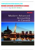 Solution Manual For Modern Advanced Accounting In Canada 10th Edition isbn-9781260881295 by Darrell Herauf and Chima Mbagwu Complete Guide Graded A+ Guaranteed Pass