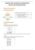 Samenvatting Materialen: eigenschappen, selectie en duurzaamheid - HIR 