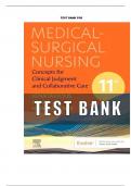 TEST BANK Medical Surgical Nursing Concepts for Clinical Judgment and Collaborative Care 11th Edition