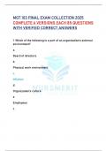 MGT 103 FINAL EXAM COLLECTION 2025 COMPLETE 6 VERSIONS EACH 85 QUESTIONS  WITH VERIFIED CORRECT ANSWERS