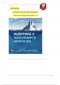 Test Bank for Auditing & Assurance Services 9th Edition by Timothy Louwers, Jerry Strawser all chapters covered questions and answers graded A+ |latest top score| brand new!!!