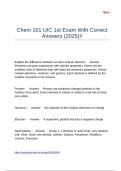 Chem 101 UIC 1st Exam With Correct Answers (2025)!!