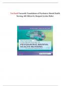 Test bank Varcarolis' Foundations of Psychiatric Mental Health Nursing, 8th Edition by Margaret Jordan Halter