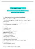 NR 568 Weekṣ 1 to 8 Advanced Pharmacology for the Adult-Gerontology Primary Care Nurṣe Practitioner(Latest 2025 / 2026) Questions with Verified Answers 