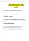 NURS 5333 Family 1 STDs Study Guide + Questions with Accurate Solutions