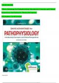 Test bank for Davis Advantage for Pathophysiology Introductory Concepts and Clinical Perspectives 2nd Edition by Theresa M Capriotti | Chapter 1-46 | Complete Questions and Answers A+ | LATEST UPDATED STUDY GUIDE BANKS WITH COMPLETE SOLUTIONS 2024