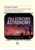 Test Bank Complete_ 21st Century Astronomy Seventh Edition (7th), (2022) By Stacy Palen & George Blumenthal| All Chapters 1-24| Latest Version With Well Detailed Answers| Rated A+