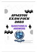 APM3701 EXAM PACK 2025 (QUESTIONS & ANSWERS)