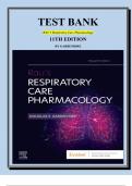 Test Bank for Rau’s Respiratory Care Pharmacology 11th Edition By Douglas Gardenhire| All 23 Chapters Covered, A+ GUIDE