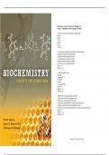 Test Bank for Biochemistry: Concepts and Connections (MasteringChemistry) 2nd Edition by Dean Appling