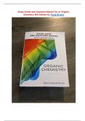 Student Study Guide and Solutions Manual for Organic Chemistry 8th Edition by Paula Bruice