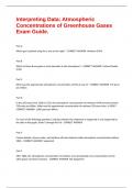 Interpreting Data: Atmospheric Concentrations of Greenhouse Gases Exam Guide.