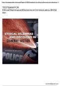 tes tbank for ethical dilemmas and decisions in criminal justice 8thedition stamped