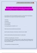 ATI Unit 6: Med-Surg Exam Questions And Answers| Already Graded A+| Latest Update.