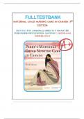 Test Bank for Maternal Child Nursing Care 3rd CANADIAN Edition Keenan Lindsay.