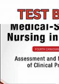 Test Bank for Medical Surgical Nursing in Canada, 4th Edition By Sharon L. Lewis; Margaret McLean Heitkemper; Linda Bucher 2024