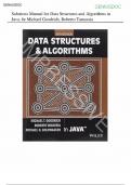 Test Bank and Solution Manual for Data Structures and Algorithms in Java 6th edition by Michael T. Goodrich |All chapters